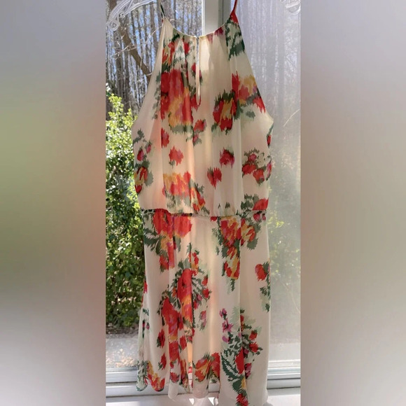 Joie 100% Silk spaghetti strap, halter neckline short dress size small. Flirty. - Picture 8 of 13